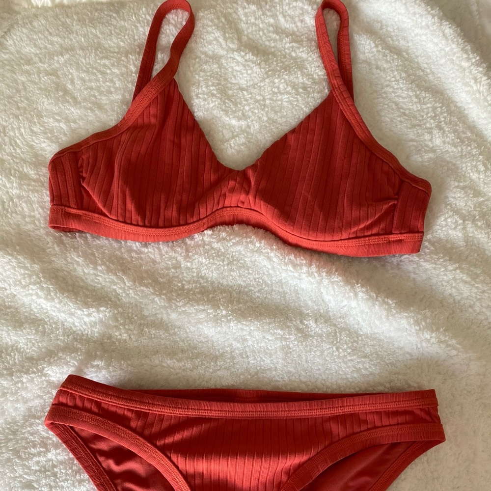 Seafolly Orange Bikini Set (like new)